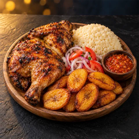 Poulet braisé
